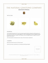 0.99 Ct. Greenish Yellow Mali Garnet from West Africa Appraisal