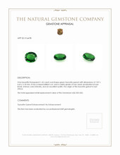 1.45 Ct. Tsavorite Garnet from East Africa Appraisal