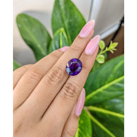 6.74 Ct. Amethyst from Brazil Life Style