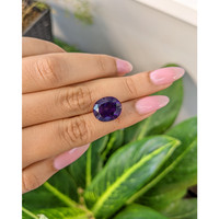 7.54 Ct. Amethyst from Brazil Life Style
