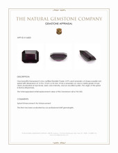 8.99 Ct. Purplish Red Spinel from Burma (Myanmar) Appraisal