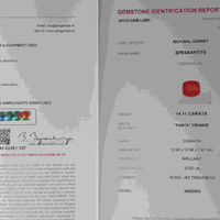 14.11 Ct. Spessartite Garnet from Nigeria Scan Report