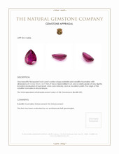4.65 Ct. Redddish Pink Rubellite Tourmaline from Mozambique Appraisal