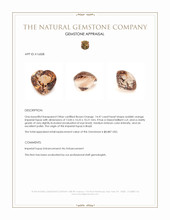 14.47 Ct. Imperial Topaz from Brazil Appraisal