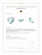 32.13 Ct. Aquamarine from Mozambique Appraisal