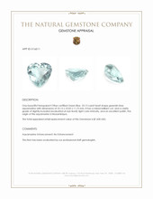 32.13 Ct. Greenish Blue Aquamarine from Mozambique Appraisal