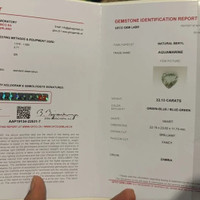 32.13 Ct. Aquamarine from Mozambique Scan Report