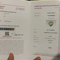 32.13 Ct. Aquamarine from Mozambique Scan Report