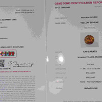 6.49 Ct. Sphene (Titanite) from Madagascar Scan Report