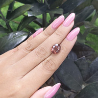 5.96 Ct. Malaya Garnet from Tanzania Life Style