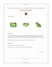 2.02 Ct. Green Chrysoberyl from Tanzania Appraisal