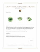 1.16 Ct. Green Chrysoberyl from Madagascar Appraisal
