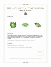 2.08 Ct. Green Chrysoberyl from Tanzania Appraisal