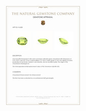 3.08 Ct. Yellowish Green Chrysoberyl from Madagascar Appraisal