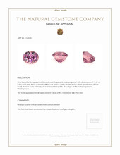 6.38 Ct. Malaya Garnet from Madagascar Appraisal