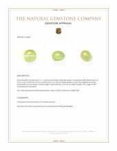 0.71 Ct. Cabochon Chrysoberyl from Tanzania Appraisal