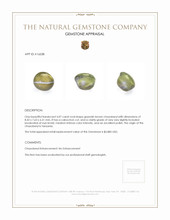 4.07 Ct. Cabochon Chrysoberyl from Tanzania Appraisal