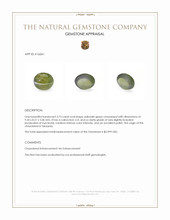 3.73 Ct. Cabochon Chrysoberyl from Tanzania Appraisal