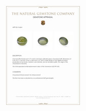 3.73 Ct. Cabochon Chrysoberyl from Tanzania Appraisal