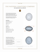 3.73 Ct. Cabochon Chrysoberyl from Tanzania 3 D Scan Report