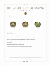 4.16 Ct. Cabochon Alexandrite from Madagascar Appraisal