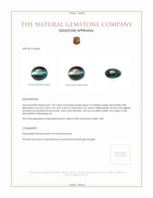 1.05 Ct. Cabochon Alexandrite from Madagascar Appraisal