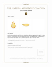 1.94 Ct. Yellow Citrine from Brazil Appraisal