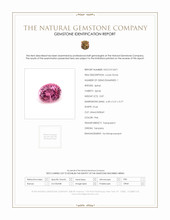 0.87 Ct. Pink Spinel from Tanzania Scan Report