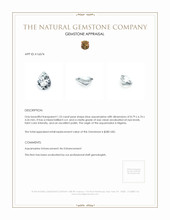 1.23 Ct. White Goshenite from Madagascar Appraisal