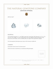 1.31 Ct. Blue Aquamarine from Nigeria Appraisal