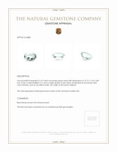2.22 Ct. Beryl from Nigeria Appraisal