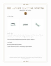 1.10 Ct. Beryl from Nigeria Appraisal