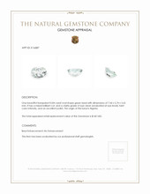 0.84 Ct. Beryl from Nigeria Appraisal