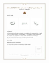 0.88 Ct. Beryl from Nigeria Appraisal