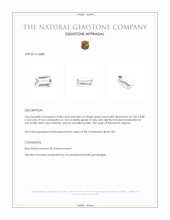 0.88 Ct. Beryl from Nigeria Appraisal