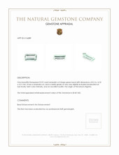 0.92 Ct. Beryl from Nigeria Appraisal