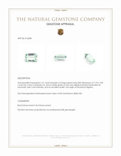 1.01 Ct. Beryl from Nigeria Appraisal