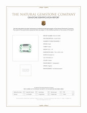 1.01 Ct. Green Beryl from Nigeria Scan Report