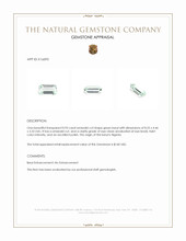 0.93 Ct. Green Beryl from Nigeria Appraisal