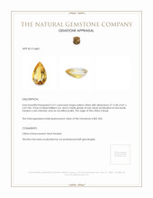 2.91 Ct. Yellow Citrine from Brazil Appraisal