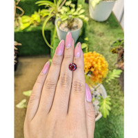 3.47 Ct. Rhodolite Garnet from Ceylon (Sri Lanka) Life Style