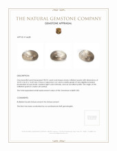 98.92 Ct. Cabochon Rutilated Quartz from Ceylon (Sri Lanka) Appraisal