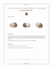 98.92 Ct. Cabochon Rutilated Quartz from Ceylon (Sri Lanka) Appraisal