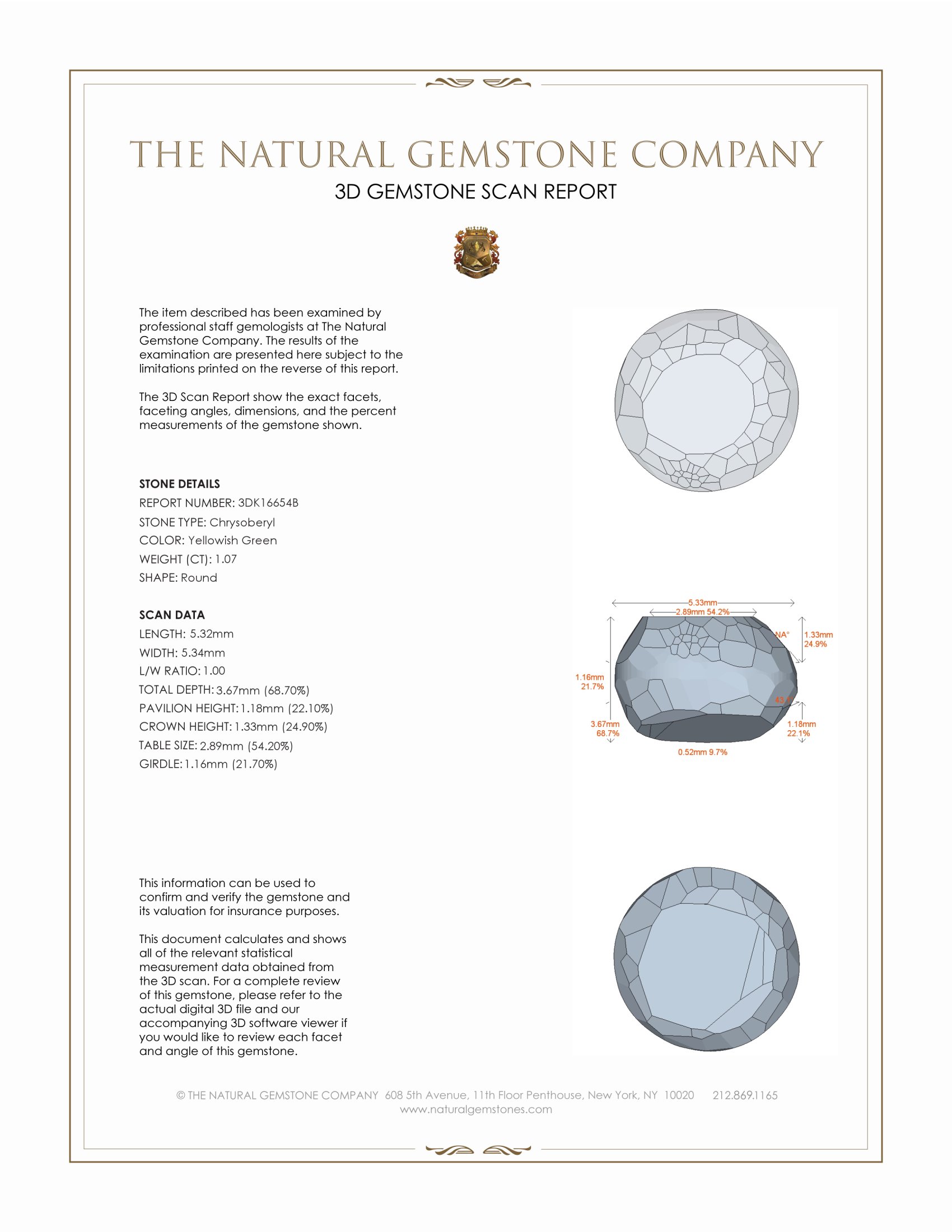 1.07 Ct. Cabochon Chrysoberyl from Ceylon (Sri Lanka)