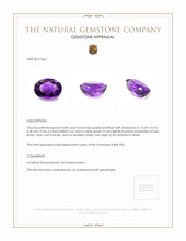 4.80 Ct. Amethyst from Brazil Appraisal