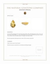 2.97 Ct. Citrine from Brazil Appraisal