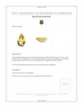 2.12 Ct. Citrine from Brazil Appraisal