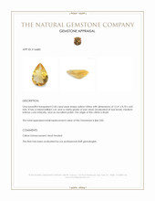 2.60 Ct. Citrine from Brazil Appraisal