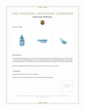 5.51 Ct. Blue Aquamarine from Brazil Appraisal