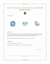 2.69 Ct. Aquamarine from Brazil Appraisal